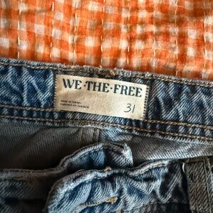 Free people the Shelby low rise baggy jeans size 31